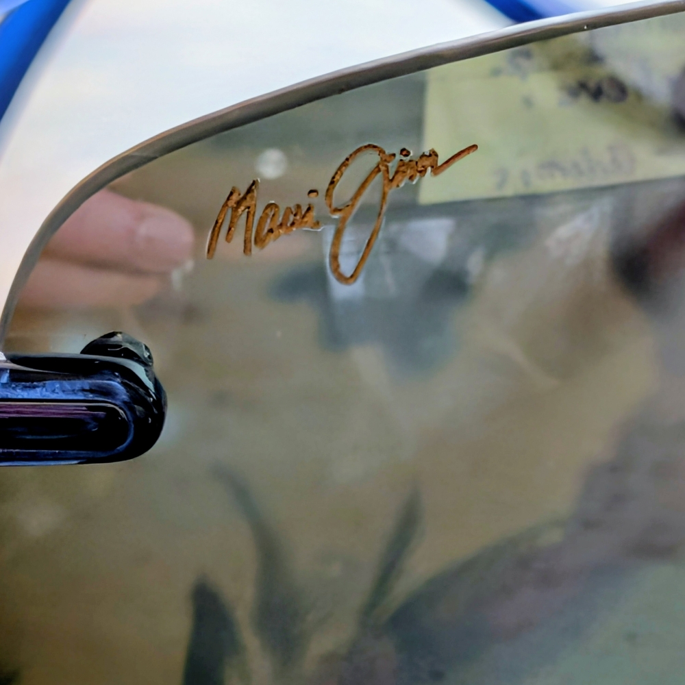 Maui Jim's Blue Rimless Sunglasses - Picture 2 of 12